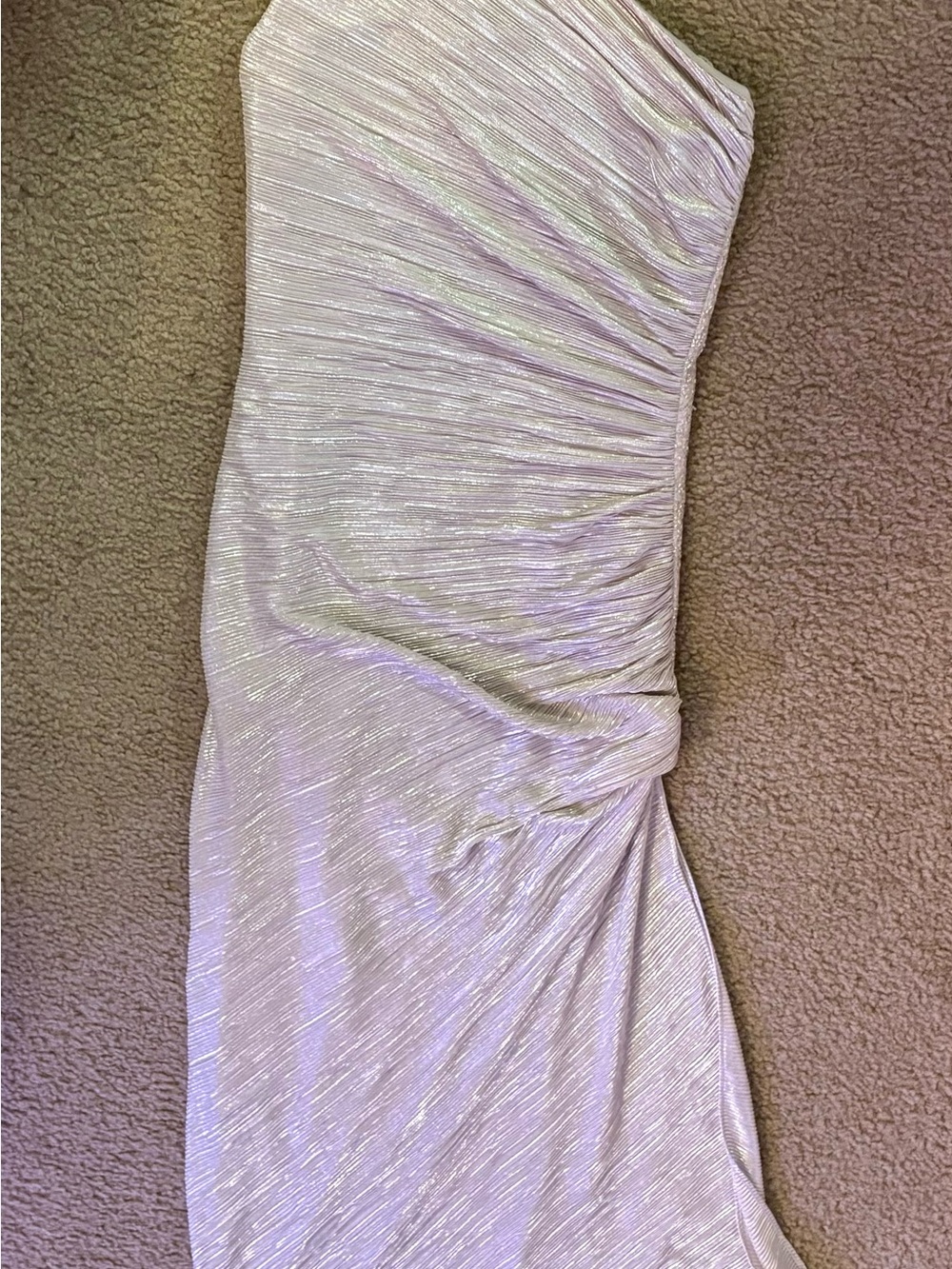 Laundry by Shelli Segal Metallic One-Shoulder Cocktail Dress Size 2